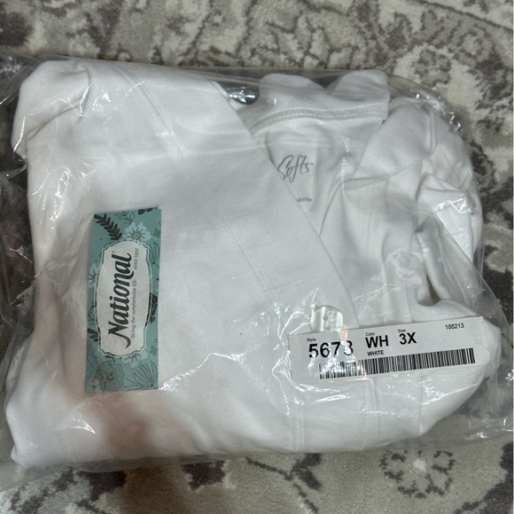 NWT Ultrasofts Classic Button-Front Cardigan - Long Sleeves Pockets - 3X White - Picture 4 of 4